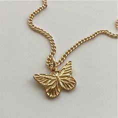 Butterfly Theory, Gold Butterfly Necklace, Butterfly Necklace Gold, Gear Organizer, Butterfly Effect, Jewelry Essentials, Gold Necklace Layered, Gold Butterfly, Layering Necklace