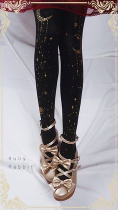 Ruby Rabbit -Starry Sky- Constellation Themed Lolita Tights Ruby Rabbit, J Fashion, Lolita Dress, Gothic Lolita, Character Outfits, Lolita Fashion, Kawaii Fashion, Aesthetic Clothes, Pretty Outfits