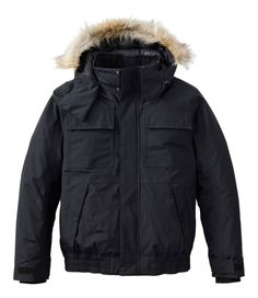 Warm, weatherproof and extra rugged, our Baxter State Jacket is tough enough for daily wear and cool to cold conditions. Traditional Fit. Falls at hip. Best with heavyweight layer. Rib inner cuff: 90% acrylic, 8% polyester, 2% spandex. PFC/PFAS-free durable water repellent (DWR). Note: Remove faux fur trim before laundering. Faux fur is hand wash and dry flat. Shell: 100% nylon. Faux fur trim: 85% modacrylic, 15% polyester acrylic. Body lining, fleece collar and pocket lining: 100% polyester Mac Rugged Black Outerwear With Pockets, Men’s Black Puffer Jacket, Black Outdoor Puffer Jacket With Double-lined Hood, Black Cotton Parka With Double-lined Hood, Man O, Black Gore-tex Hooded Outerwear, Midnight Black, Mens Outerwear, Black Media