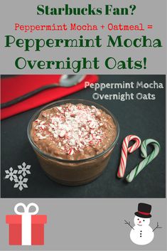 peppermint mocha overnight oats recipe for christmas