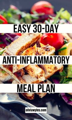 Here is a great 30 Day Anti-Inflammatory Diet Meal Plan to help reduce inflammation. 30 days of anti-inflammatory breakfast ideas, lunch ideas, and dinner ideas to get your body back on track. 1200 Calorie Diet Meal Plans, Eat Natural, Inflammation Diet Recipes, Inflammation Foods, Inflammation Recipes, Anti Inflammation Recipes, Inflammation Diet, Ideas Lunch, Inflammatory Diet