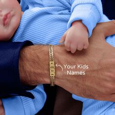 Introducing our exquisite Dad Bracelet with Kids Names, a perfect gift for every proud father out there. Crafted with love and attention to detail, this bracelet reflects the deep bond between a dad and his little ones. Made from high-quality materials, this bracelet is not only timeless but also durable, ensuring that it will be a cherished keepsake for years to come. Whether it's Father's Day, a birthday, or any special occasion, this Dad Bracelet with Kids Names will make a heartfelt and sent Personalized Adjustable Chain Bracelet For Mother's Day, Adjustable Name Chain Bracelet For Mother's Day, Silver Name Bracelet For Birthday And Father's Day, Personalized Wristband For Birthday And Father's Day, Adjustable Bracelets For Father's Day Gift, Adjustable Chain Bracelet For Father's Day Gift, Adjustable Bracelets As Father's Day Gift, Adjustable Chain Bracelet For Father's Day, Personalized Gold Bracelets For Father's Day