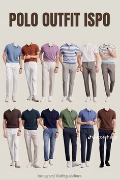 Mens Business Casual, Guys Fashion Casual, Polo Shirt Outfits, Mens Smart Casual Outfits, Mens Business Casual Outfits, Polo Outfit, Minimalist Fashion Men, Classy Outfits Men, Mens Casual Outfits Summer