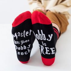 Dobby is Free – Stick & Mortar Free Dobby, Wine Socks, Print Socks, Lettering Style, Clothing Catalog, Free Socks, Men's Socks, Funny Socks, Compression Socks