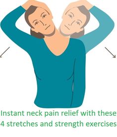 Get instant neck pain relief with these 4 stretches and strength exercises. These stretches relieve the tension in your neck muscles and improve your strength and posture. I use these every time in my physical therapy work. Visit our website for more information. Tight Trapezius Neck Pain, Tight Neck Muscles Relief, Neck Muscle Exercises, Muscle Exercises, Cool Down Stretches, Headache Causes, Neck Muscles, Sore Neck