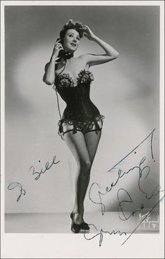 gypsy rose lee - Burlesque Vintage, Vintage Burlesque, 1 April, On The Phone, Post Mortem, Vintage Pin Up, Vintage Pinup, Vintage Glamour, Vintage Lingerie