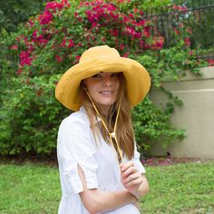 Extra Wide Brimmed Floppy Women's Adjustable Size to Fit All Heads Soft Brim Urban Boho Sun Hat Yellow Fall Spring All Seasons Crushable Packable Travel Elegant Vacation Honeymoon Ladies Hat This spring, summer, fall floppy hat has an extra wide 6 inch brim.  Removable & adjustable matching color drawstring for windy days. The brim can be turned up or turned down. It's easy to take shape you want due to bendable wire. It is an elegant accessory for women. It's cute and stylish and will surely en Urban Boho, Gardening Hat, Boho Sun, Hat For Women, Elegant Accessories, Summer Hats, Sun Hat, Wide Brimmed, Summer Fall