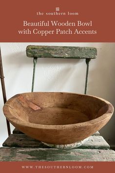 This stunning wooden bowl features unique copper patch accents, combining rustic charm with modern elegance. Measuring 16" in diameter and 4.5" in depth, it’s the perfect statement piece for your dining table, entryway, or living room. Handcrafted with care, it adds warmth and style to any space. A beautiful addition to your home decor! Table Entryway, Wooden Bowl, Wooden Bowls, In Depth, Modern Elegance, Rustic Charm