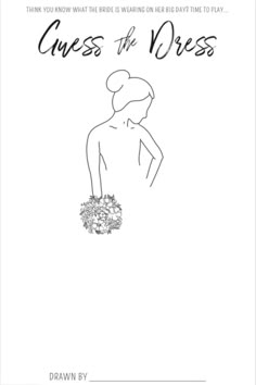 an adult coloring book with the title'guess the dress'in black and white