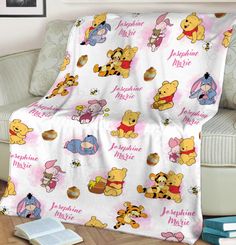 Personalized Winnie Movie The Pooh and Friends Fleece Blanket Pooh Bear Blanket Custom Tigger Piglet Eeyore Blanket Cartoon Pooh Fleece Please check the information of the product carefully before placing the order. The products are MADE-TO-ORDER.  TIMELINE: U.S.: + Processing time: 3-5 WORKING days (excluding weekends) + Shipping time: 3-5 WORKING days (excluding weekends) CA: + Processing time: 3-5 WORKING days (excluding weekends) + Shipping time: 11-15 WORKING days (excluding weekends) * Times may vary during holidays * OPTIONAL SIZE: 1. 30"x40" 2. 50"x60" 3. 60"x80 STORAGE INSTRUCTIONS: Machine wash cold, dry clothes. THE DETAIL INFORMATION OF PRODUCT: * The design is printed on one side of the blanket. * This is a fine fleece blanket (polyester). The FLEECE blanket features a lightwe Winnie The Pooh Blanket, Piglet Eeyore, Pooh And Friends, Bear Blanket, Pooh Bear, Baby Nursery, Fleece Blanket, Winnie The Pooh, Warm And Cozy