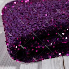 Mysterious Plum 5mm Sequins Velvet Fabric by the Yard - OneYard Purple Sequin Fabric With Glitter Print For Party, Party Purple Sequin Fabric With Glitter Print, Purple Sequin Fabric For Party With Shimmer, Purple Shimmer Sequin Fabric For Party, Some Times, Pageant Dress, Glitter Fabric, Formal Gowns, Velvet Fabric