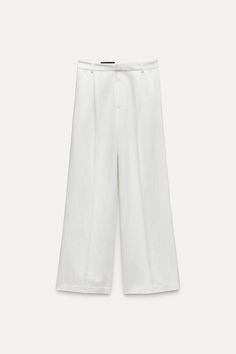 FLOWY PLEATED PANTS - SAND/BROWN | ZARA United States Zara Linen Pants, Beauty Sale, Kids Sale, Pleated Pants, High Waisted Trousers, Zara United States, Linen Pants, Kids House, Zara