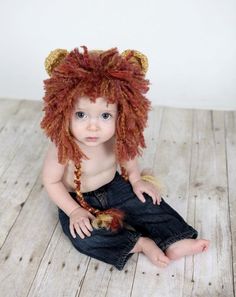 Lion  Beanie Hat Baby Crocheted Unique by PreciousMomentsProps, $25.00 Crochet Baby Halloween, Funny Photo Props, Lion Crochet, Lion Hat, Crochet Photo Props, Lion Costume, Crochet Lion, Baby Boy Hats, Trendy Hat