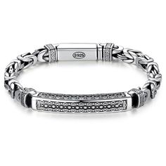 Ethnic Thai Silver Men's Retro Bracelet This attractive Ethnic Thai silver bracelet has a intricately designed front and clasp, to add a little something to your fit. This bracelet is available in 3 sizes - 6.5" - 7", 7.5" - 8", 8.5" - 9" NOT SOLD IN STORES Get one for yourself or your friends/family. Bring luck to your whole family. ==> VERY LIMITED STOCK! We sell out often. Consider buying two or more. Click "ADD TO CART" now to grab yours. *Please allow 2- 4 weeks shipping time ( to be safe) Silver Jewelry Men, Bracelet Lock, S Bracelet, Retro Bracelet, Smart Men, Jewelry Men, Silver Plated Bracelet, 925 Silver Bracelet, Couple Bracelets