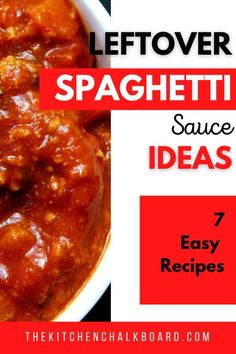 Do you have leftover spaghetti sauce? Here are seven great recipe ideas that go beyond the casserole. We have healthy options, too! Meals To Make With Spaghetti Sauce, Extra Spaghetti Sauce What To Do With, Meals Using Spaghetti Sauce, What Can I Make With Leftover Spaghetti Sauce, What Can I Make With Spaghetti Sauce, How To Use Leftover Spaghetti Sauce, Spaghetti Sauce Casserole, Spaghetti Sauce Uses, Recipes That Use Spaghetti Sauce