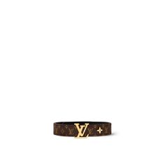 LOUIS VUITTON® - Lv Iconic Bracelet - Monogram Louis Vuitton Bracelet, Classic Monogram, Louis Vuitton Jewelry, Louis Vuitton Official, Bracelet Collection, Wide Straps, Monogram Canvas, Gifts For Wife, Womens Bracelets