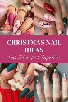 Christmas Nail Ideas, Holiday Nails Christmas, Simple Video, Rose Makeup, Fall Manicure, Classy Christmas