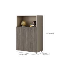 an image of a cabinet with its doors open