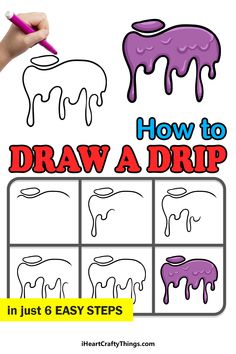 how to draw a drip in just 6 easy steps