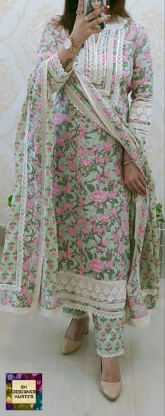 Gotapatti Kurti Designs, Pakistani Lace Kurta Designs Women, Pakistani Suits Cotton Style, Suit Designs Indian Style With Lace, Lace Sleeves Design For Kurtis, New Modal Top Design, Cotton Suit Neck And Sleeves Design, Pakistani Suit With Lace Design, Suit Desgine With Lace