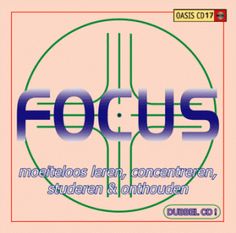 the cover art for focus, which is featured in blue and green text on a pink background