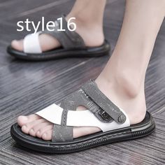 Product information: Material: PU rubber Style: Simple Features:Two slippers Colour: Picture color Size Information: Size Length 38 24 39 24.5 40 25 41 25.5 42 26 43 26.5 44 27 Note: 1. Asian sizes are 1 to 2 sizes smaller than European and American people. Choose the larger size if your size between two sizes. Please allow 2-3cm differences due to manual measurement. 2. Please check the size chart carefully before you buy the item, if you don't know how to choose size, please contact our custom Cape Designs, Sandals Beach, European Women, Slipper Sandals, Beach Sandals, Wallet Accessories, Cut And Style, Shoe Collection, Deodorant