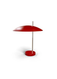 Color/Finish: CHROME/RED Chrome Red, In The Bedroom, A Desk, The Bedroom, Table Lamp Lighting, Bronze Finish, Desk Lamp, Made It, Elegant Design