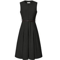 This dress can be a perfect addition to almost any outfit from formal to daily wear, great for work, meetings, offices, businesses, work, parties, cocktails, weddings, casual, everyday dressing, etc. It exudes professionalism and sophistication, helping you make a strong impression in any business setting. Pair with high heels for a chic office look. Comfortable and versatile, this sleeveless dress is perfect on its own or as a layer under a blazer. Black Office Dress, Workwear Dresses, Cloth Ideas, Formal Workwear, Work Parties, Work Meetings, Professional Dress, Classic Black Dress, Black Office