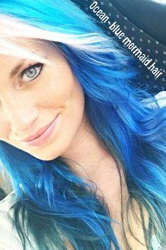 keep your mermaid hair conditioned with color depositing blue conditioner for blue hair #ad