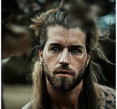 Viking Hairstyles Men, Pagan Makeup, Viking Hairstyle, Viking Hairstyles, Festival Face, Viking Men