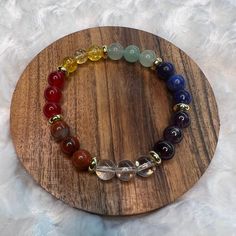 7 Chakras Bracelet - Soulfulvibesco 7 Chakras Bracelet, Chakras Bracelet, Spiritual Shop, Peace And Positivity, Lion Bracelet, Healing Crystals Meanings, Chakra Candle, Jewelry Bar, Spiritual Bracelets