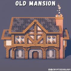 an old mansion is shown with the text overlay that reads, how to build your own house in minecraft