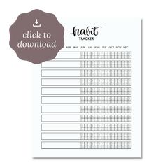 a printable sheet with the text click to teach