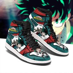 Deku Izuku Custom My Hero Academia Sneakers Anime Air Jordan Shoes Sport available in T-shirt, hoodie, tank top, longsleeve, multi color and size S M L XL XXL 3XL 4XL 5XL. Shipping from the US. Easy 30 day return policy - Shop now! 6.1-ounce, 100% cotton .Double-needle neck, sleeves and hem; Roomy Unisex Fit. Ash is 99% cotton, 1% poly; Sport Grey is 90% cotton, 10% poly; Dark Heather is 50% cotton, 50% polyester .Decoration type: Digital Print. Made by Gildan Casual Custom Sneakers With Anime Print For Sports, White High-top Sneakers With Anime Print, Casual Custom Sneakers With Character Print For Streetwear, Casual High-top Custom Sneakers With Anime Print, Black Casual Custom Sneakers With Anime Print, Sporty High-top Sneakers With Anime Print, Anime Print Sneakers For Sports With Round Toe, Sports Sneakers With Anime Print And Round Toe, Casual Custom Sneakers With Anime Print