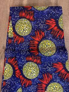 African fabric for dresses/African print for crafts/ African cotton for home decor/Ankara for making apparels/African clothing for headwraps This Yellow and black floral African Fabric is high quality African print made from 100% cotton and it's 45 inches wide. It is used for making African Clothing, African quilts, & For Home decoration. FYI: Print is Double sided. The listing is for 1, 6 yards and Headwrap Each piece of fabric measures:  36in by 45in for 1 yard 216in by 45in for 6 yards 70in b Traditional Floral Pattern Digital Prints, Patterned Ankara Batik Prints, Traditional Printed Multicolor Fabric, Traditional Blue Floral Print Fabric, Traditional Multicolor Ankara Fabric, Ankara Fabric With Batik Print For Pattern Prints, Traditional Patterned And Printed Fabric, Traditional Ankara Fabric With Batik Print, Ankara Fabric With Traditional Patterns