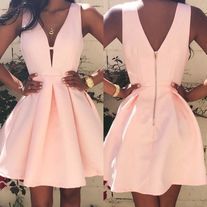 Cheer Dress, Cocktail Bridesmaid Dresses, Satin Homecoming Dress, Short Prom Dresses, Burberry Coat, Dresses Cocktail, Grad Dresses