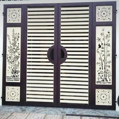 an image of a door with decorative designs on it