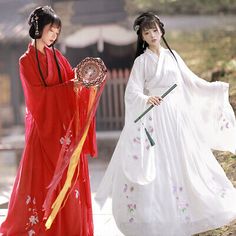 Find ideas๏ฟฝand inspiration for Oriental Women Hanfu Folk Dance Dress Red White Stage Performance Tang Suits, Stunning Womens Dresses Traditional Red Dress For Costume Party, Red Festival Costume Dresses, Princess Fairy, Big Sleeves, Tang Suit, Fairy Girl, Folk Dance, Stage Performance, Chinese Clothing