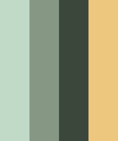 the color scheme is green, yellow and brown with two different shades on each side