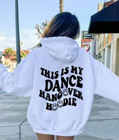 Hip Hop Style Sweatshirt With Letter Print, Hip Hop Sweatshirt With Letter Print, Casual Letter Print Sweatshirt For Dance, Cotton Hip Hop Sweatshirt For Dance Class, Hip Hop Long Sleeve Sweatshirt For Dance, Hangover Hoodie, Dance Hoodies, Dance Jackets, Dance Sweatshirt