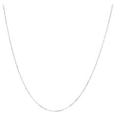 Introducing a captivating masterpiece, this Unisex Solid 14K White Gold Paperclip Chain Necklace is a testament to elegance and versatility. Crafted with precision from genuine 14K white gold, its slender 1.5mm width effortlessly enhances any attire. With a length of 18 inches, it gracefully rests upon your collarbone, exuding a subtle yet impactful charm. Its unique paperclip design symbolizes connectivity and individuality, making it a striking choice for both men and women. Fasten it securely Necklace Chain Types, Paperclip Chain Necklace, Claw Necklace, Necklace Clasps, Trombone, Timeless Treasures, Paper Clip, Chains Necklace, Necklace Lengths