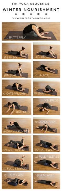 yoga poses for beginners to do in the winter and fall, with instructions on how to