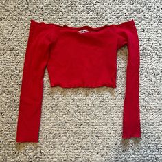 Nwot 6 Fits Xs-M No Flaws Never Worn Color: Red Perfect For A Night Out Pairs Well With Jeans Red Stretch Long Sleeve Crop Top, Red Long Sleeve Stretch Crop Top, Fitted Red Long Sleeve Crop Top, Trendy Red Stretch Crop Top, Red Fitted Crop Top For Winter, Fitted Red Crop Top For Winter, Red Fitted Crop Top For Fall, Red Long Sleeve Crop Top For Fall, Red Long Sleeve Trendy Crop Top