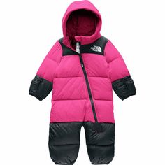 The North Face Nuptse One-Piece Bunting - Infant Girls' Down Suit, North Face Brand, North Face Nuptse, Baby Boy Jackets, Parka Style, Baby Outerwear, Ski Fashion, Infant Girls, Baby Hands