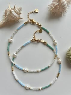 Ocean Anklet Beach Anklet Beaded Anklet Ocean Lover Handmade Jewellery Pearl Anklet Beaded Jewellery Beach Jewellery - Etsy Beach Jewellery Aesthetic, Homemade Pearl Jewelry, Sea Beads Bracelet, Anklet Inspiration, Homemade Anklets, Beach Bracelet Ideas, Beach Bracelets Diy, Ocean Anklet, Beach Jewelry Aesthetic