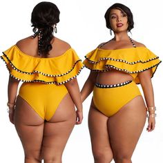 Yellow One Piece Swimwear For Beach, Yellow One-piece Beachwear For Swimming, Yellow Beachwear One Piece For Swimming, Yellow Beachwear One-pieces For Swimming, Yellow One-piece Swimwear For Pool, Yellow Beachwear One-piece For Poolside, Yellow Beachwear One Piece For Poolside, Yellow One-piece Summer Tankini, Yellow One-piece Swimsuit For Sunbathing