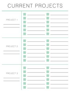 the free printable project plan is perfect for students to use on their own projects