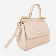 Indulge in luxury with the Sicily Medium Handbag. Crafted with the finest Dauphine calfskin, this iconic bag exudes understated elegance. Its feminine design is accentuated by the logo tag featuring two metal plating finishes. Make a statement with this must-have accessory. Designer Satchel With Top Carry Handle For Everyday Luxury, Designer Top Handle Bag For Everyday Luxury, Designer Everyday Luxury Top Handle Bags, High-end Bags For Everyday Luxury, High-end Luxury Shoulder Satchel, Designer Double Handle Satchel For Everyday Luxury, Designer Satchel For Everyday Luxury, Luxury Double Handle Shoulder Bag For Everyday, Beige Bag With Dust Bag For Everyday Luxury