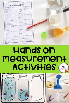 hands on measurement activities for kids to use in their homeschool and science projects