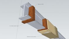 an overhead beam is shown with parts labeled